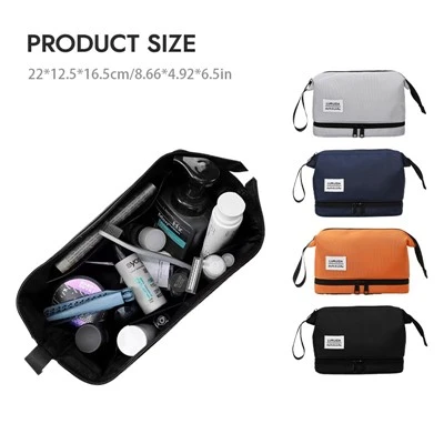 2 Layers Toiletries Travel Bag