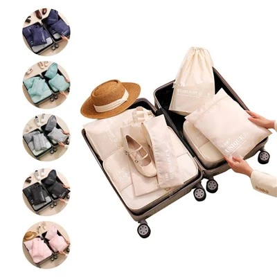 6pcs Travel Clothing Bag for Luggage Clothes Sorting Packing