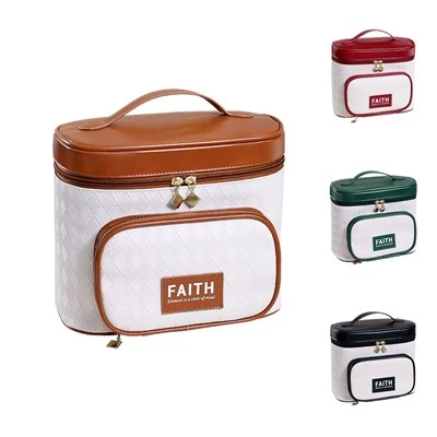 Brush Compartment Makeup Pouch Organizer