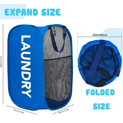 Mesh Collapsible Popup Laundry Hamper