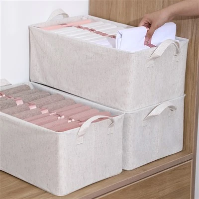 Polyester-Cotton Drawer Organizer Box
