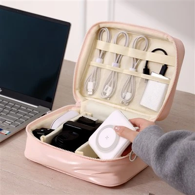Portable Quilted Digital Bag Organizer