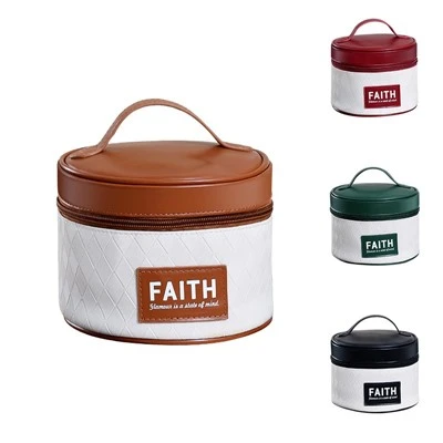 Round Cosmetic Bag Luxury Jewelry Storage