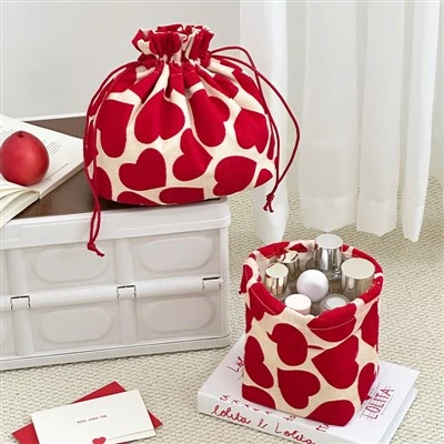 Women's Drawstring Portable Cosmetic Bag
