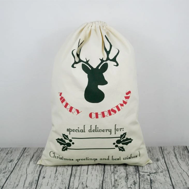 Christmas Personalized Canvas Gifts Bag