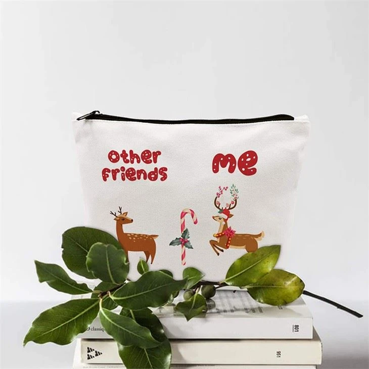 Custom Cosmetic Gift Pouch Christmas Bag