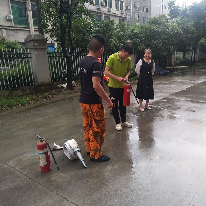 Firemen Come To Our Company For Fire Training