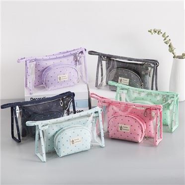 Makeup Bags Zippered Pouch Set