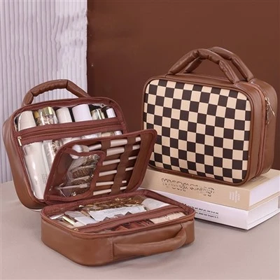Multi-compartment Toiletry Cosmetics Bag